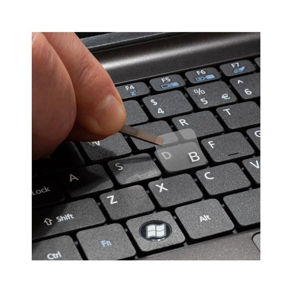 Наклейки на клавиатуру ColorWaу прозрачная, белая (CW-BNW)