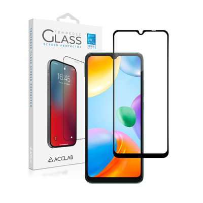 Защитное стекло ACCLAB Full Glue для Xiaomi Redmi 10C Black (1283126527142)