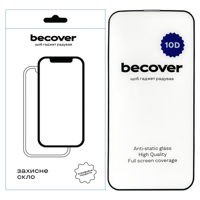 Защитное стекло BeCover для Apple iPhone 13 10D Black (711513)