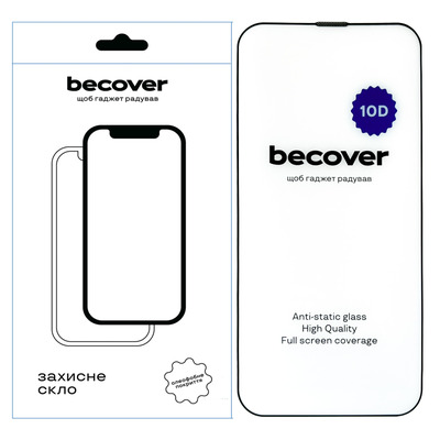 Защитное стекло BeCover для Apple iPhone 14 Plus 10D Black (711326)