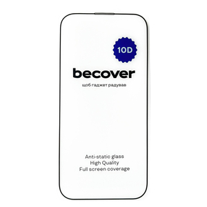 Защитное стекло BeCover для Apple iPhone 14 Pro Max 10D Black (711328)