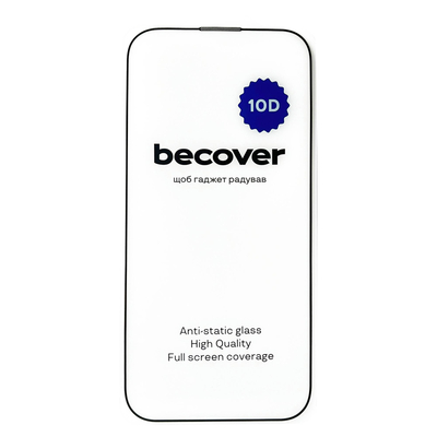 Защитное стекло BeCover для Apple iPhone 14 Pro Max 10D Black (711328)