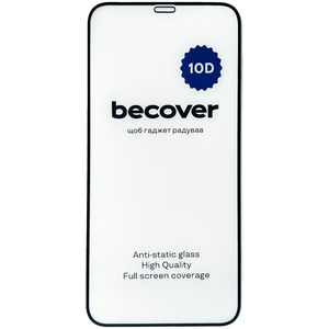 Защитное стекло BeCover для Apple iPhone XR 10D Black (711511)