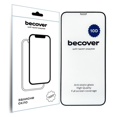 Защитное стекло BeCover для Apple iPhone XR 10D Black (711511)