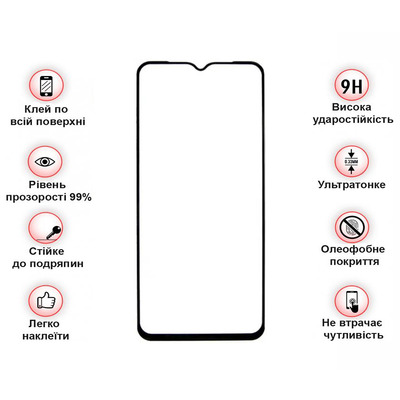 Защитное стекло BeCover для Blackview A52 Pro Black (712128)