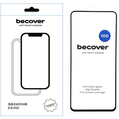 Защитное стекло BeCover для Google Pixel 6 10D Black (711866)