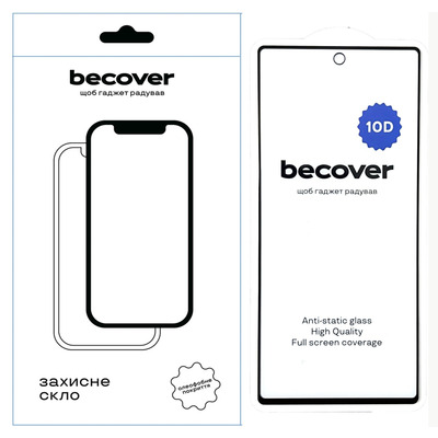 Защитное стекло BeCover для Google Pixel 6A 10D Black (711488)