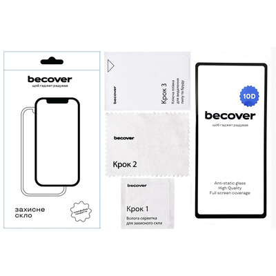 Защитное стекло BeCover для Google Pixel 7a 10D Black (711490)