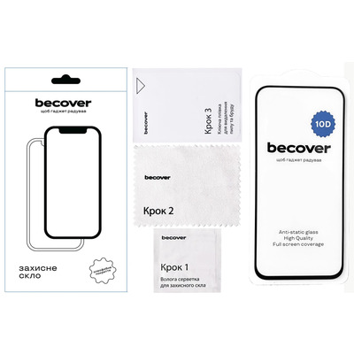 Защитное стекло BeCover для Google Pixel 8a 10D Black (711491)
