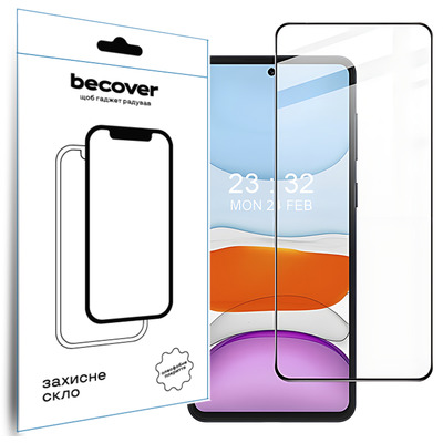 Защитное стекло BeCover для Oppo A60 Black (711666)