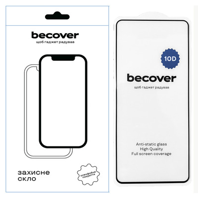 Защитное стекло BeCover для Realme 12 Pro 5G 10D Black (711346)
