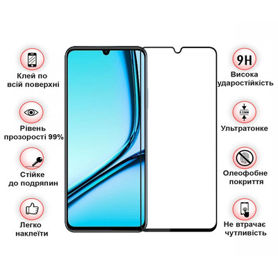 Защитное стекло BeCover для Realme Note 50 Black (711317)