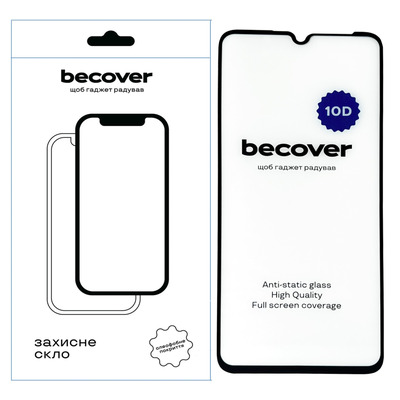 Защитное стекло BeCover для Samsung Galaxy A05 SM-A055/A05s SM-A057 10D Black (711348)