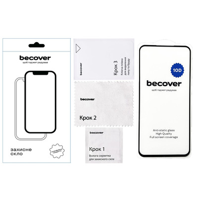 Защитное стекло BeCover для Samsung Galaxy S23 FE SM-S711 10D Black (711508)