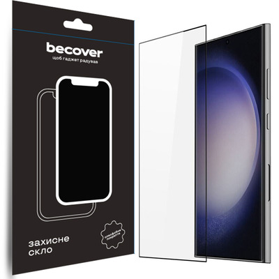Защитное стекло BeCover для Samsung Galaxy S24 Ultra SM-S928 Black (711318)