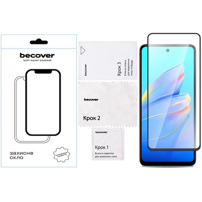Защитное стекло BeCover для Tecno Camon 30 (CL6) Black (712499)