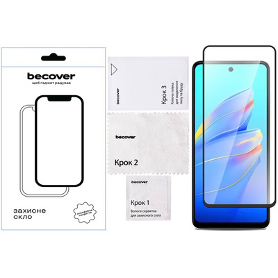 Защитное стекло BeCover для Tecno Spark Go 1 (KL4) Black (712318)