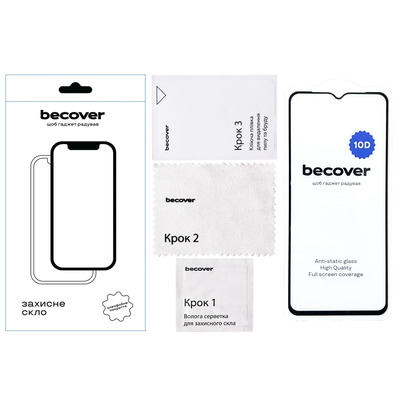 Защитное стекло BeCover для ZTE Blade V50 Vita 10D Black (711832)