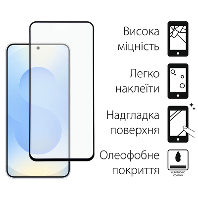 Защитное стекло Dengos для Samsung Galaxy S25 SM-S931 Black Full Glue (TGFG-389)