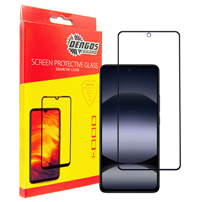 Защитное стекло Dengos для Xiaomi Redmi Note 14S Black Full Glue (TGFG-392)