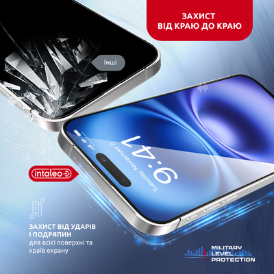 Защитное стекло Intaleo с апликатором Intaleo MagicBox для Apple iPhone 16 Plus Black (4820266742928)