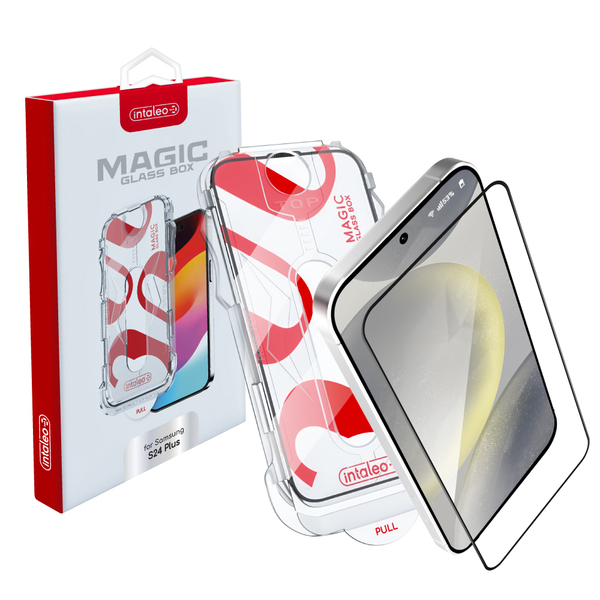 Защитное стекло Intaleo с апликатором Intaleo MagicBox для Samsung Galaxy S24+ SM-S926 Black (4820266742881)