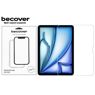 Защитное стекло BeCover для Apple iPad Air 13" M2 2024 (711672)