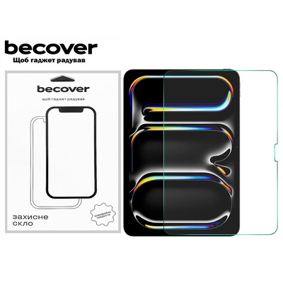 Защитное стекло BeCover для Apple iPad Pro 13" M4 2024 (711674)