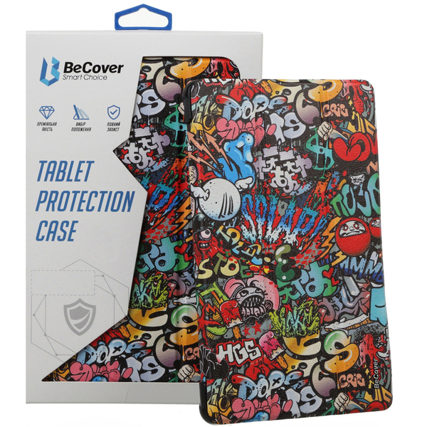 Чехол-книжка BeCover Flexible TPU Mate для Samsung Galaxy Tab S9 (SM-X710/SM-X716)/S9 FE (SM-X510/SM-X516B) Graffiti (712534)