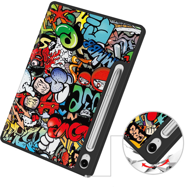 Чехол-книжка BeCover Flexible TPU Mate для Samsung Galaxy Tab S9 (SM-X710/SM-X716)/S9 FE (SM-X510/SM-X516B) Graffiti (712534)