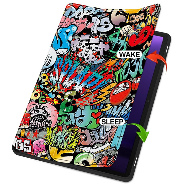 Чехол-книжка BeCover Flexible TPU Mate для Samsung Galaxy Tab S9 (SM-X710/SM-X716)/S9 FE (SM-X510/SM-X516B) Graffiti (712534)