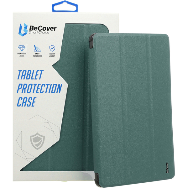 Чехол-книжка BeCover Smart Case для Samsung Galaxy Tab S10 Plus SM-X820/SM-X826 Dark Green (712234)