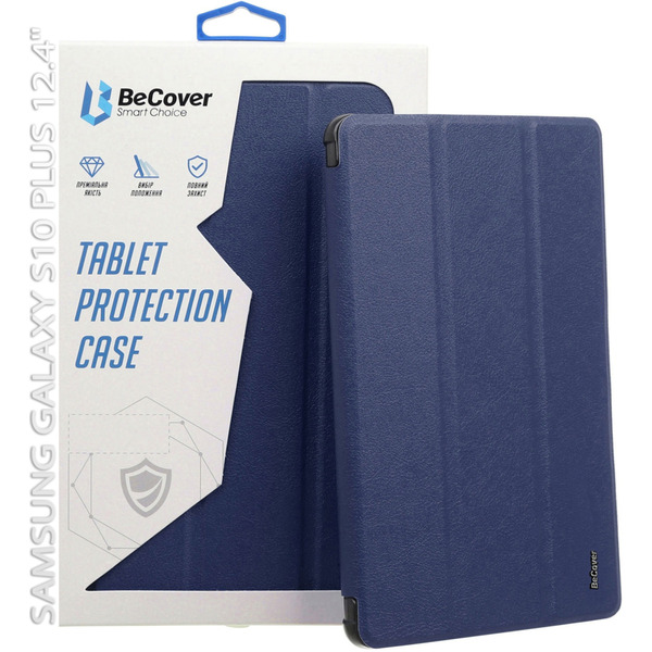 Чехол-книжка BeCover Smart Case для Samsung Galaxy Tab S10 Plus SM-X820/SM-X826 Deep Blue (712233)