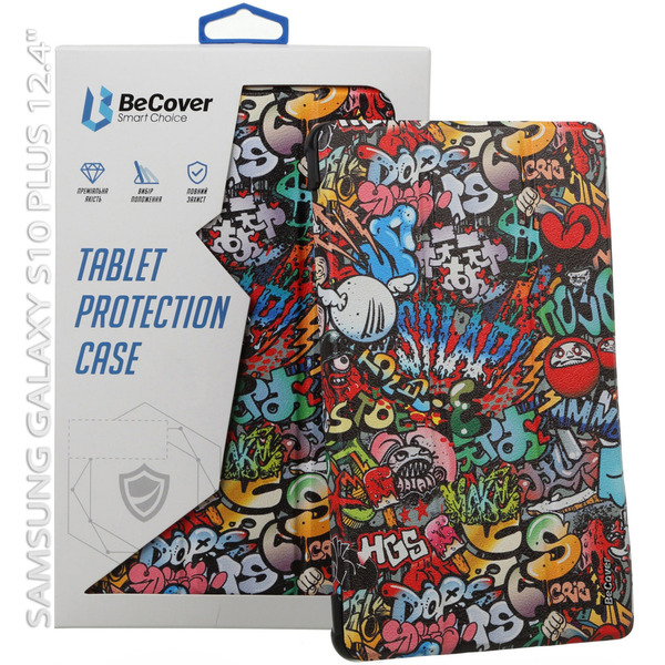 Чехол-книжка BeCover Smart Case для Samsung Galaxy Tab S10 Plus SM-X820/SM-X826 Graffiti (712243)