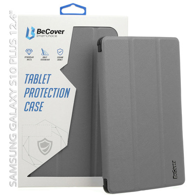 Чехол-книжка BeCover Smart Case для Samsung Galaxy Tab S10 Plus SM-X820/SM-X826 Gray (712235)