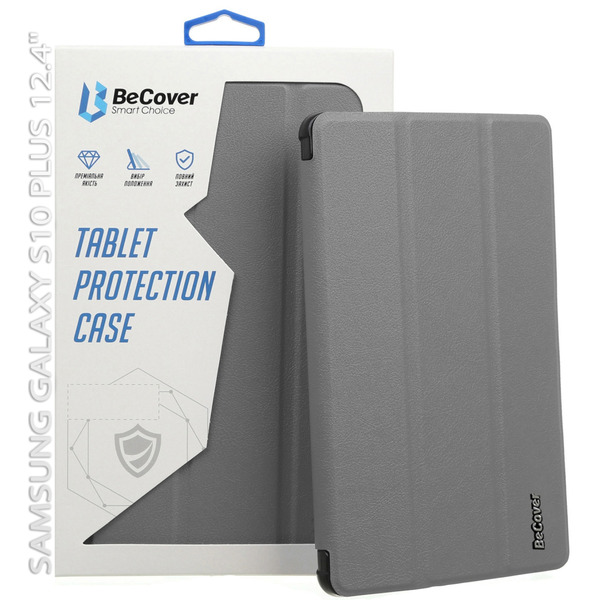 Чехол-книжка BeCover Smart Case для Samsung Galaxy Tab S10 Plus SM-X820/SM-X826 Gray (712235)