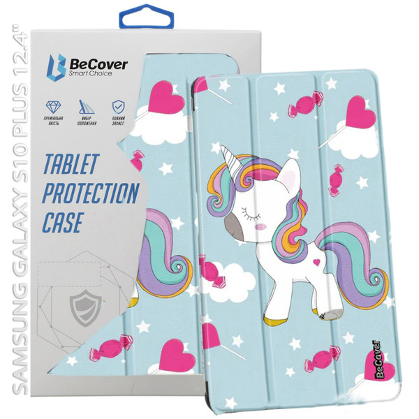 Чехол-книжка BeCover Smart Case для Samsung Galaxy Tab S10 Plus SM-X820/SM-X826 Unicorn (712251)