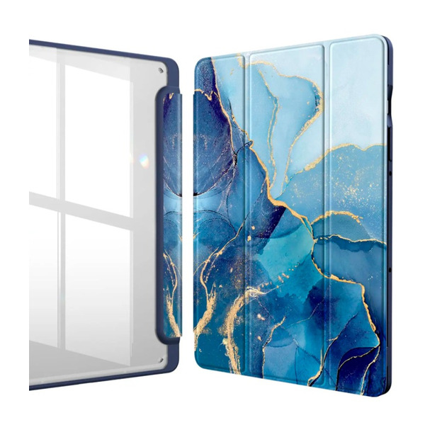 Чехол-книжка BeCover Soft Edge TPU для Xiaomi Redmi Pad SE 8.7 Blue Marble (712572)