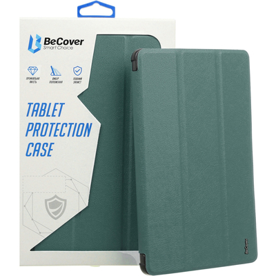 Чехол-книжка BeCover Soft Edge TPU для Xiaomi Redmi Pad SE 8.7 Dark Green (712566)