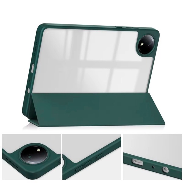 Чехол-книжка BeCover Soft Edge TPU для Xiaomi Redmi Pad SE 8.7 Dark Green (712566)