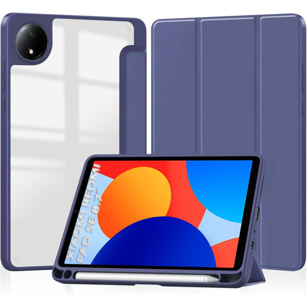 Чехол-книжка BeCover Soft Edge TPU для Xiaomi Redmi Pad SE 8.7 Deep Blue (712565)