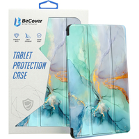 Чехол-книжка BeCover Soft Edge TPU для Xiaomi Redmi Pad SE 8.7 Green Marble (712574)