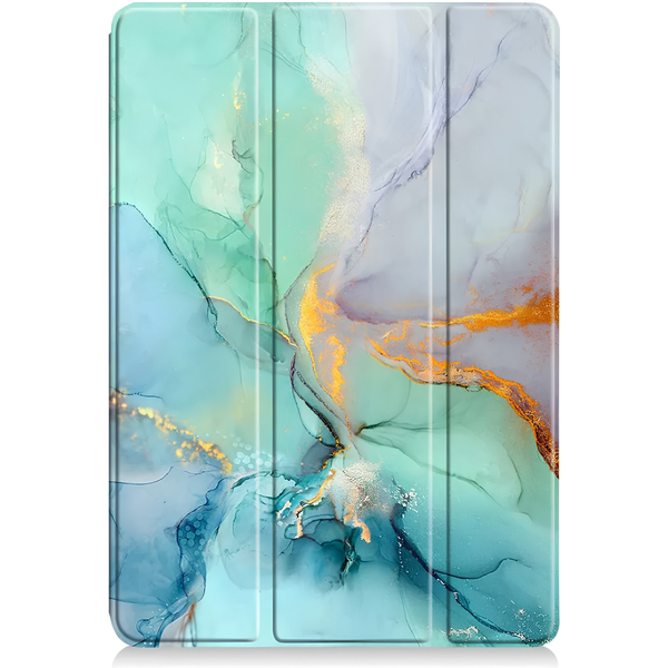 Чехол-книжка BeCover Soft Edge TPU для Xiaomi Redmi Pad SE 8.7 Green Marble (712574)