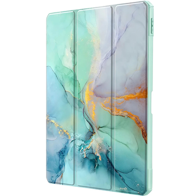 Чехол-книжка BeCover Soft Edge TPU для Xiaomi Redmi Pad SE 8.7 Green Marble (712574)