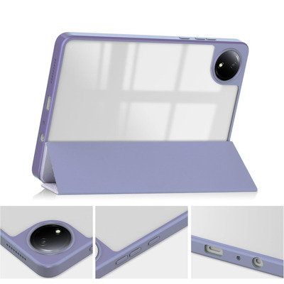 Чехол-книжка BeCover Soft Edge TPU для Xiaomi Redmi Pad SE 8.7 Purple Marble (712577)