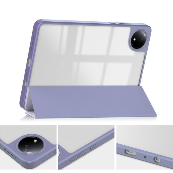 Чехол-книжка BeCover Soft Edge TPU для Xiaomi Redmi Pad SE 8.7 Purple Marble (712577)