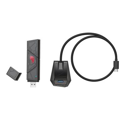 Беспроводной адаптер Asus ROG USB-BE92 (90IG09H0-MO0B00) (WiFi 7, BE6500, Tri-band, USB 3.0)