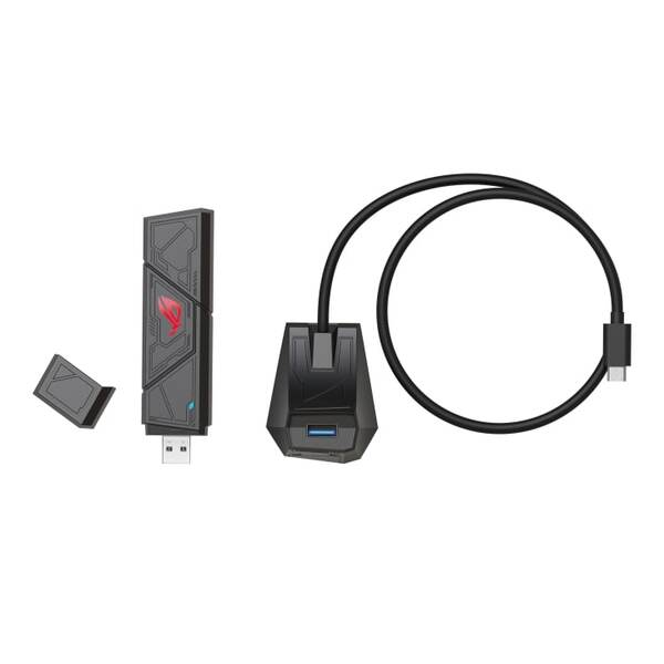 Беспроводной адаптер Asus ROG USB-BE92 (90IG09H0-MO0B00) (WiFi 7, BE6500, Tri-band, USB 3.0)