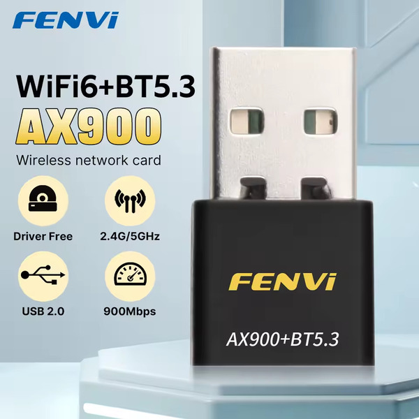 Беспроводной адаптер Fenvi FU-AX900В Wi-Fi 6, Bluetooth 5.3 Dual Band 2.4G 5G
