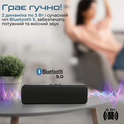 Акустическая система Promate Capsule-2 6W Black